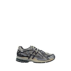 New Balance Silver Polyester Athletic Men's Sneakers